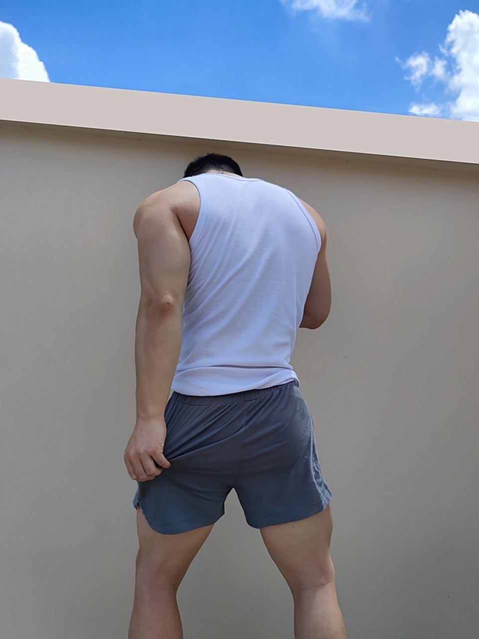 我是深夜的外卖小哥,今天捕捉到一枚高大壮硕的肌肉男帅哥, 肌肉男上