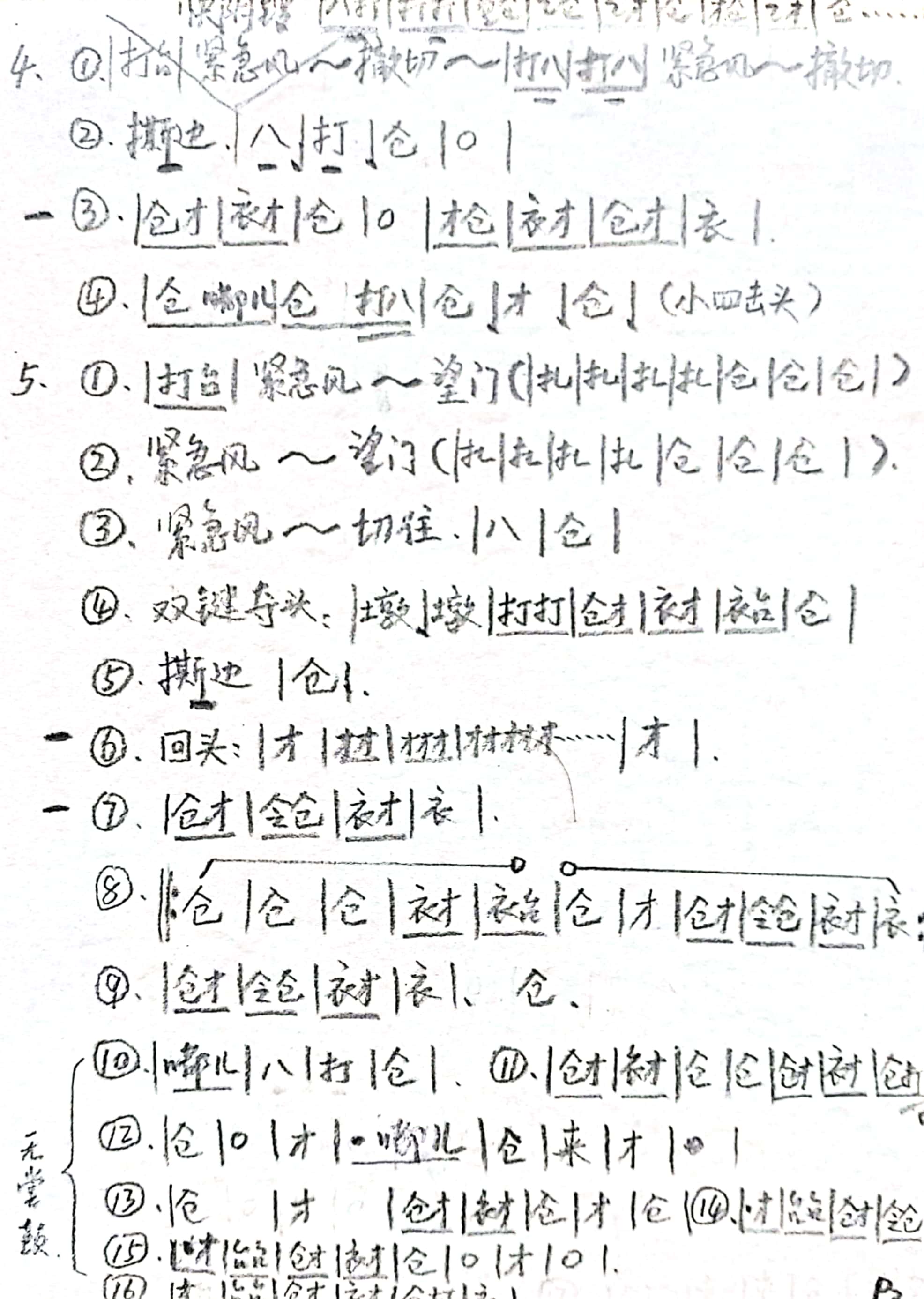 农村锣鼓鼓谱口诀图片