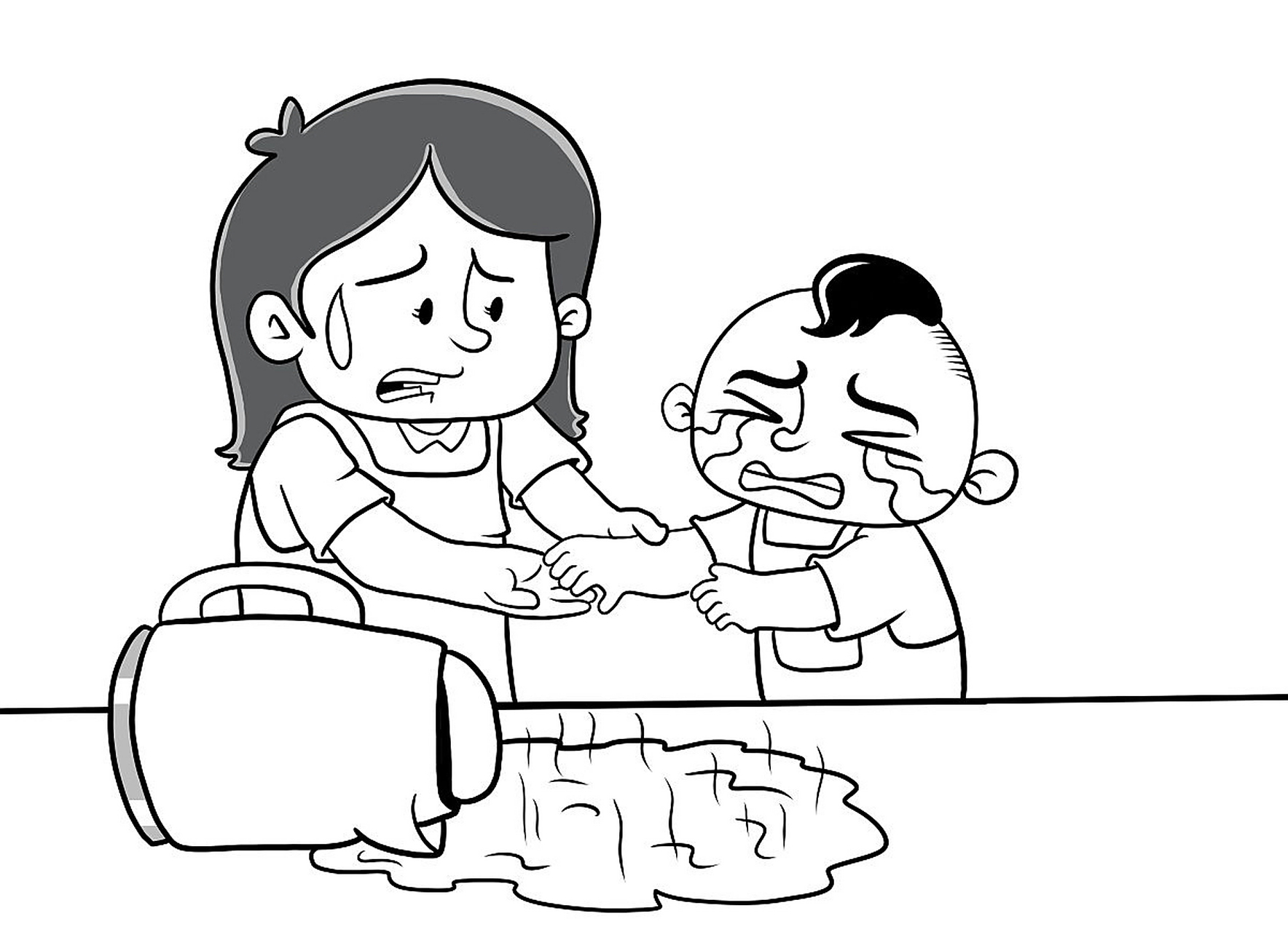 女孩撞翻麻辣烫被烫伤家长索赔400  近日,湖南长沙的一家麻辣烫店发生