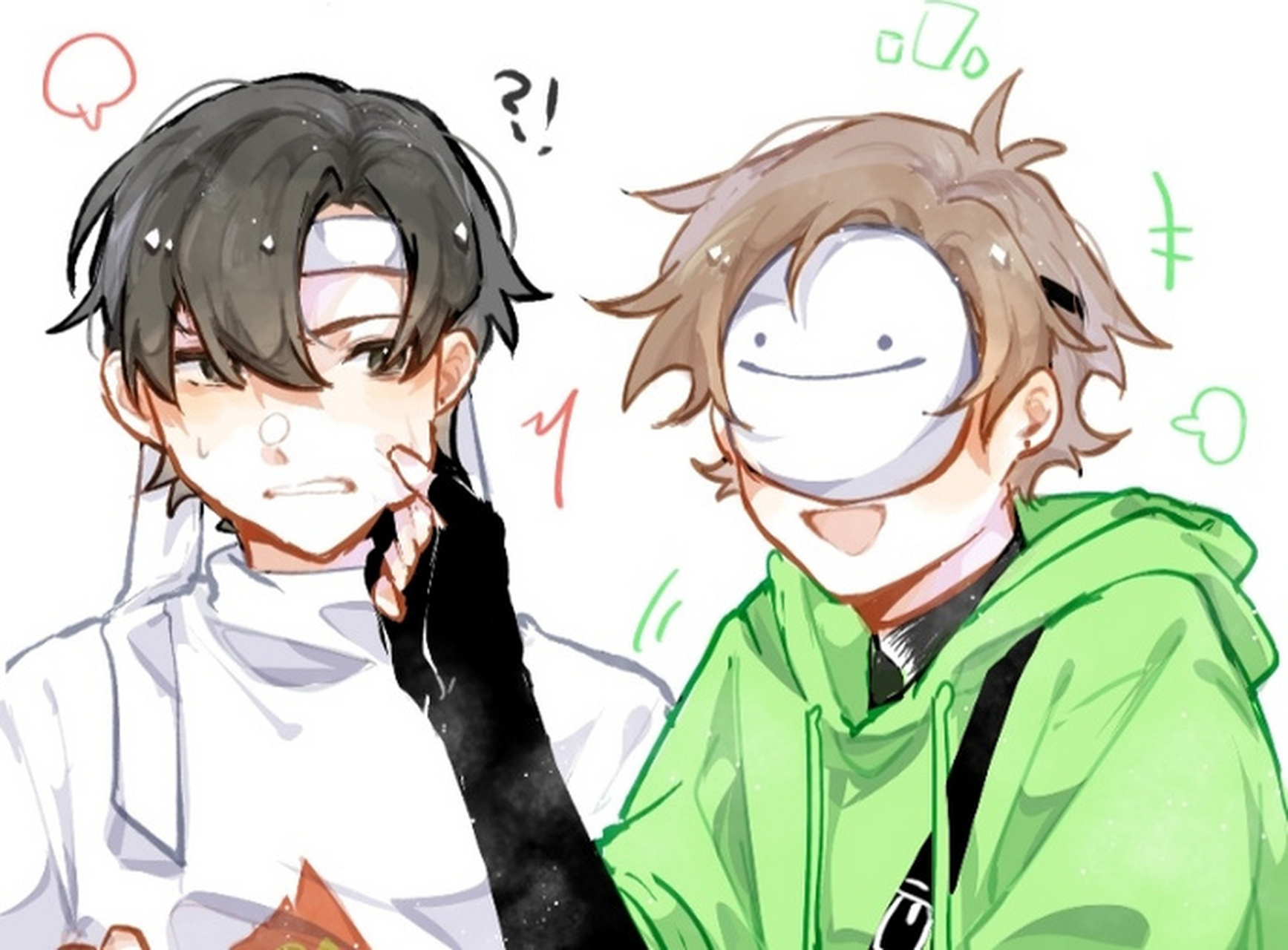 dream和sapnap居然挺好嗑的(?