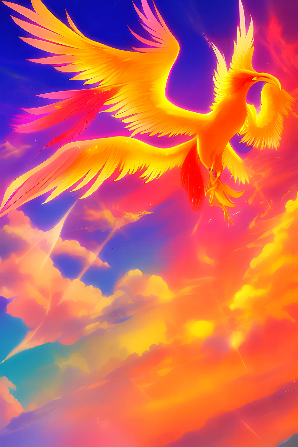 七彩凤凰,祥瑞之兆!好运连连