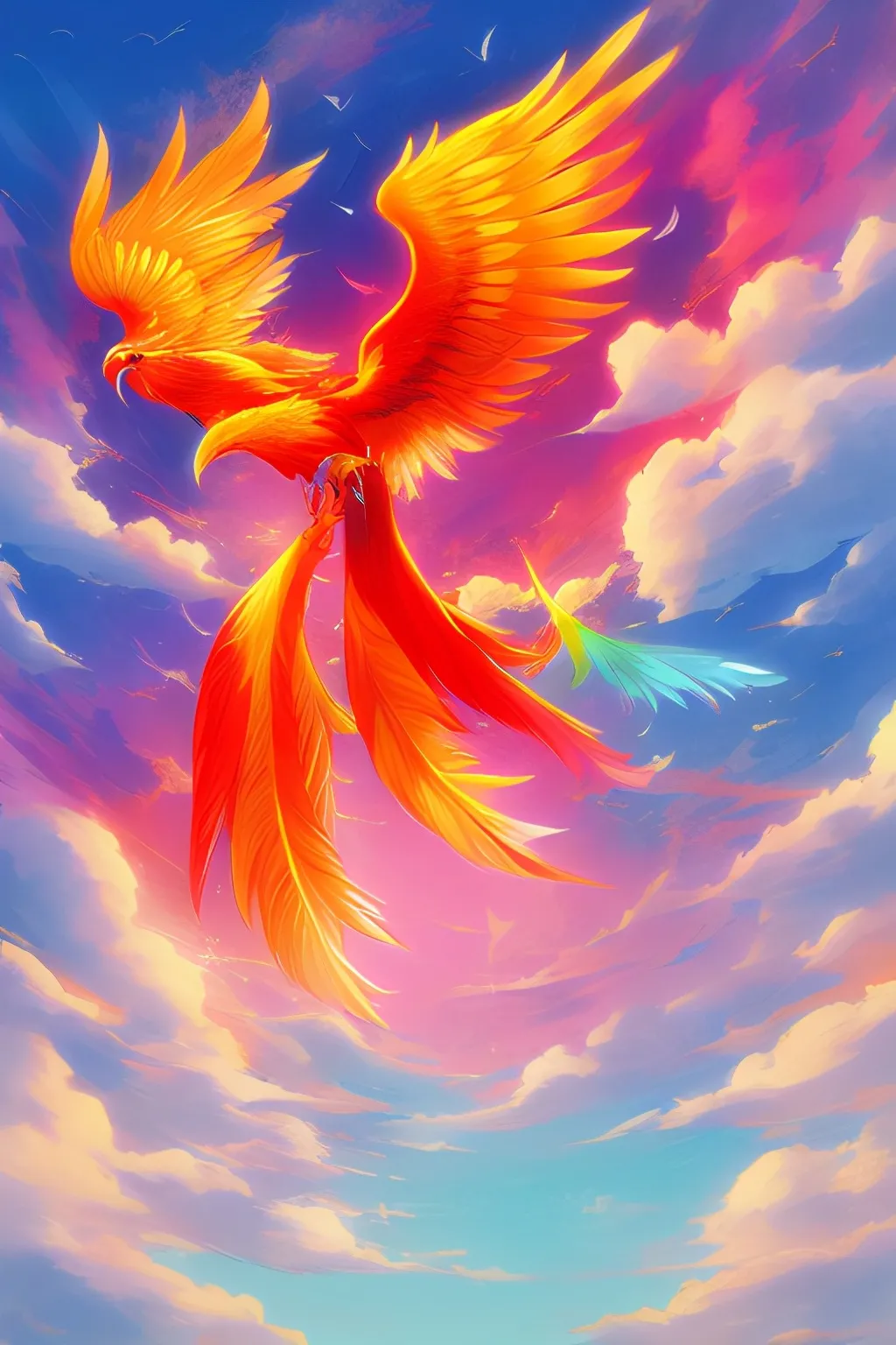 七彩凤凰,祥瑞之兆!好运连连