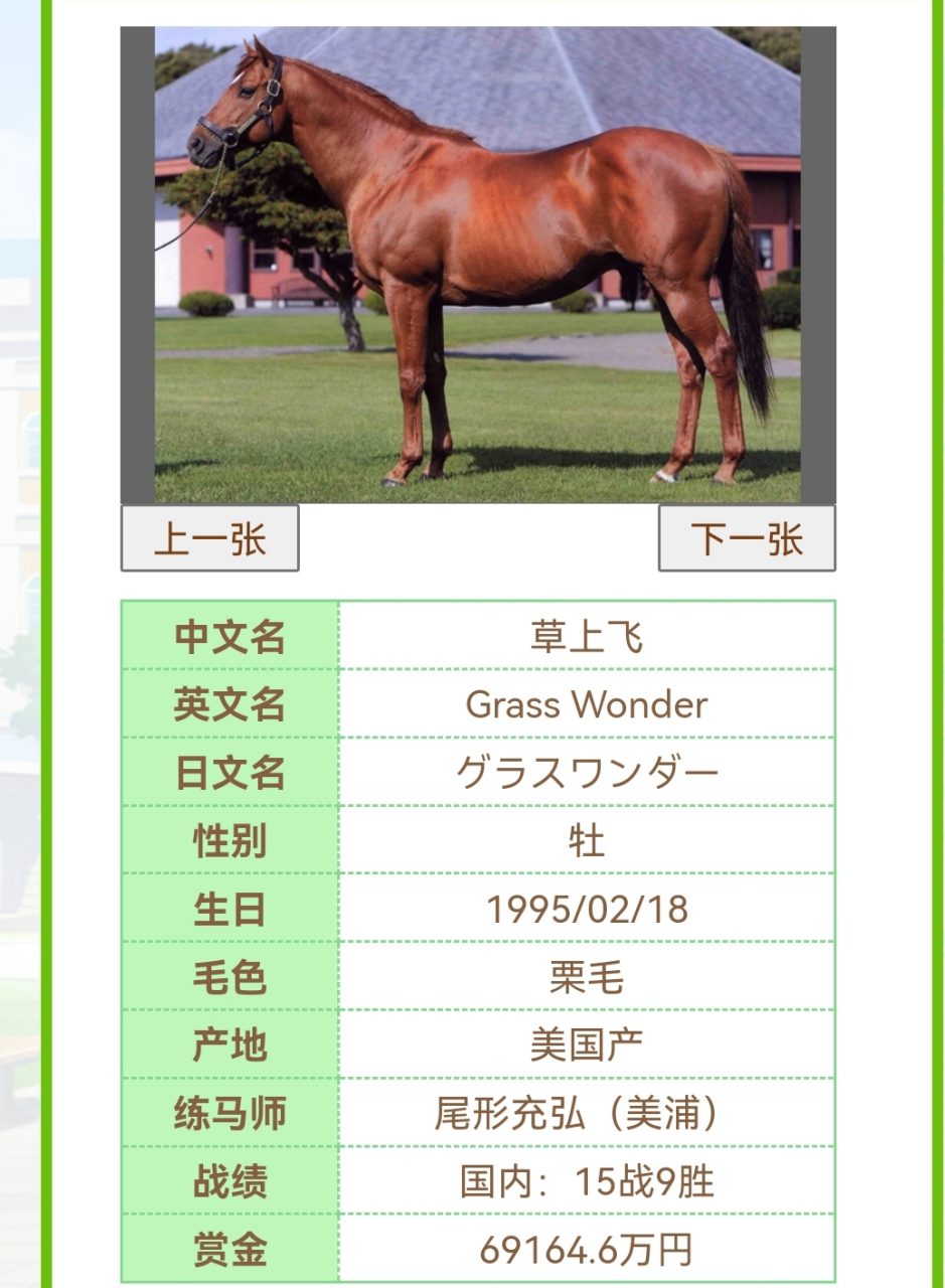 草上飞,原型马[滑稽]#赛马娘
