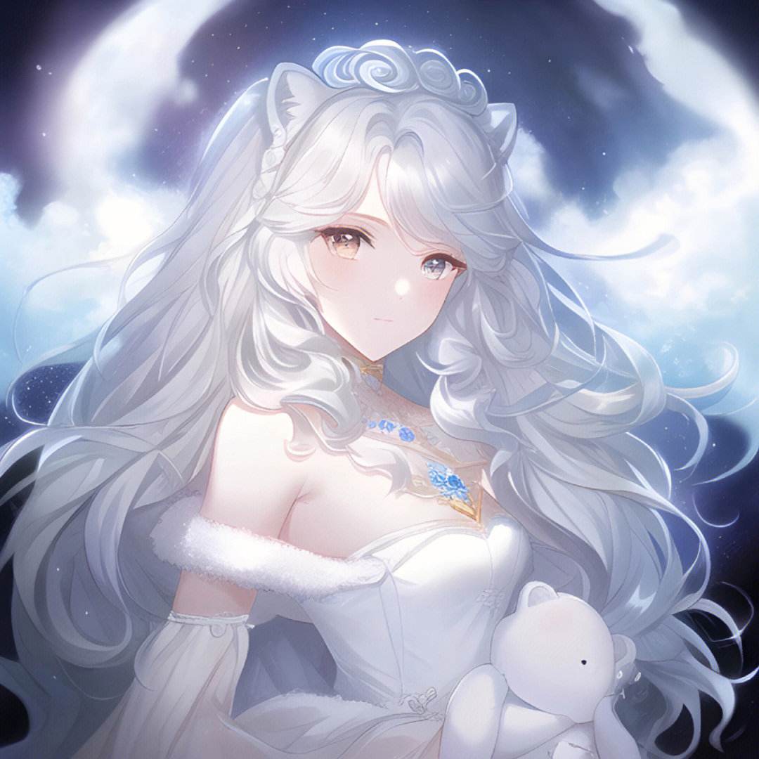 白色系狮子座头像