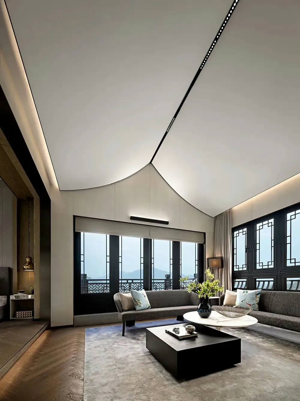 永远记住:弱肉强食,成王败寇,没有居住空间顶界面藻井式吊顶图片