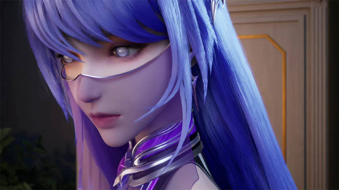 轮回圣女圣采儿# #神印王座圣采儿#  当初你一双紫色清眸,深紫长繁è