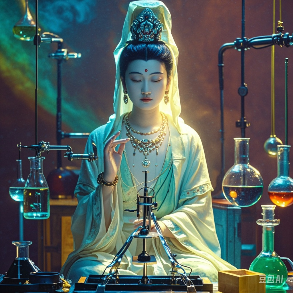 佛光普照,观音菩萨显灵,愿众生平安喜乐.