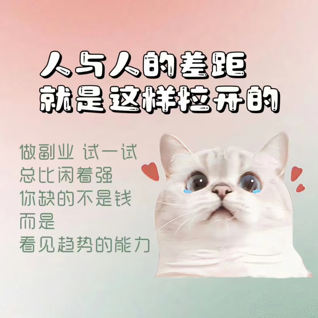 人与人之间的交流,距离产生美,副业试试总比闲着强,你是卷还是缘分没