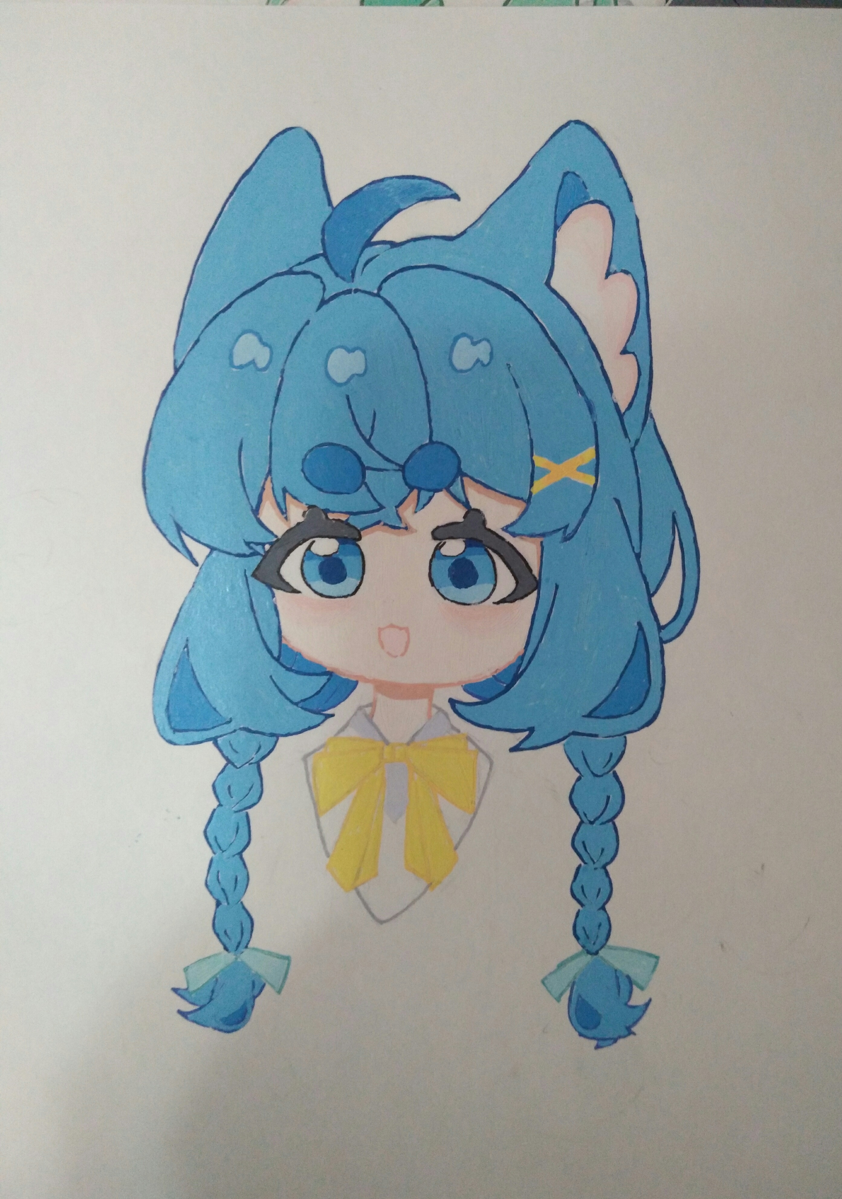 p1是oc[互粉][互粉] #蓝果手帐笔绘画# #绘画日常# #原创