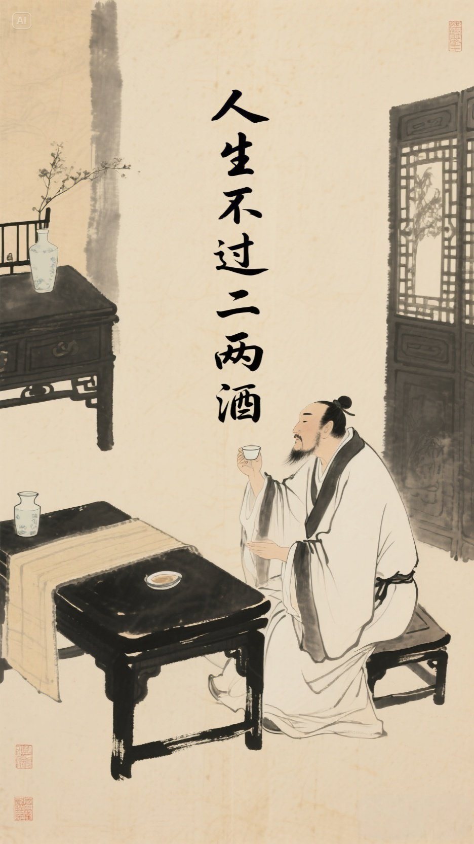 人生不过二两酒 杨新榕