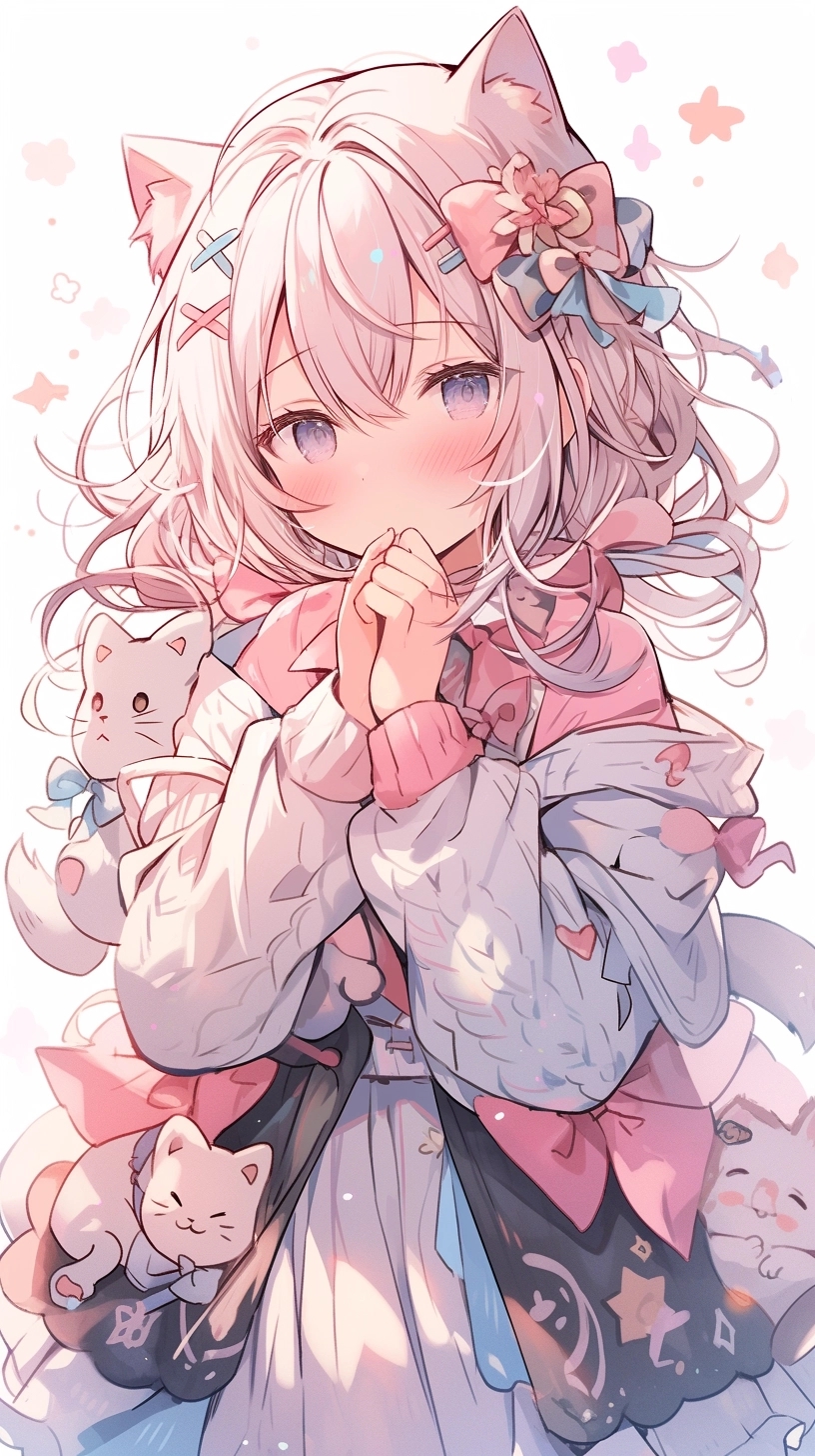 猫咪女孩头像大赏:可爱无极限