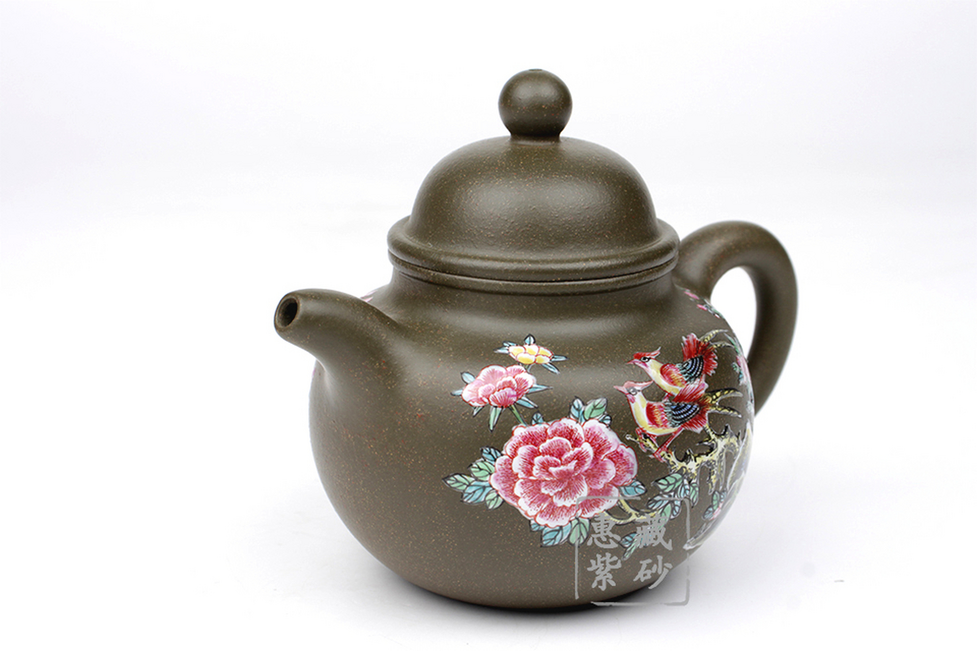 掇球(彩绘) 宜兴 名家 全手工 作者:廖江玲   国家级高级工艺美术师