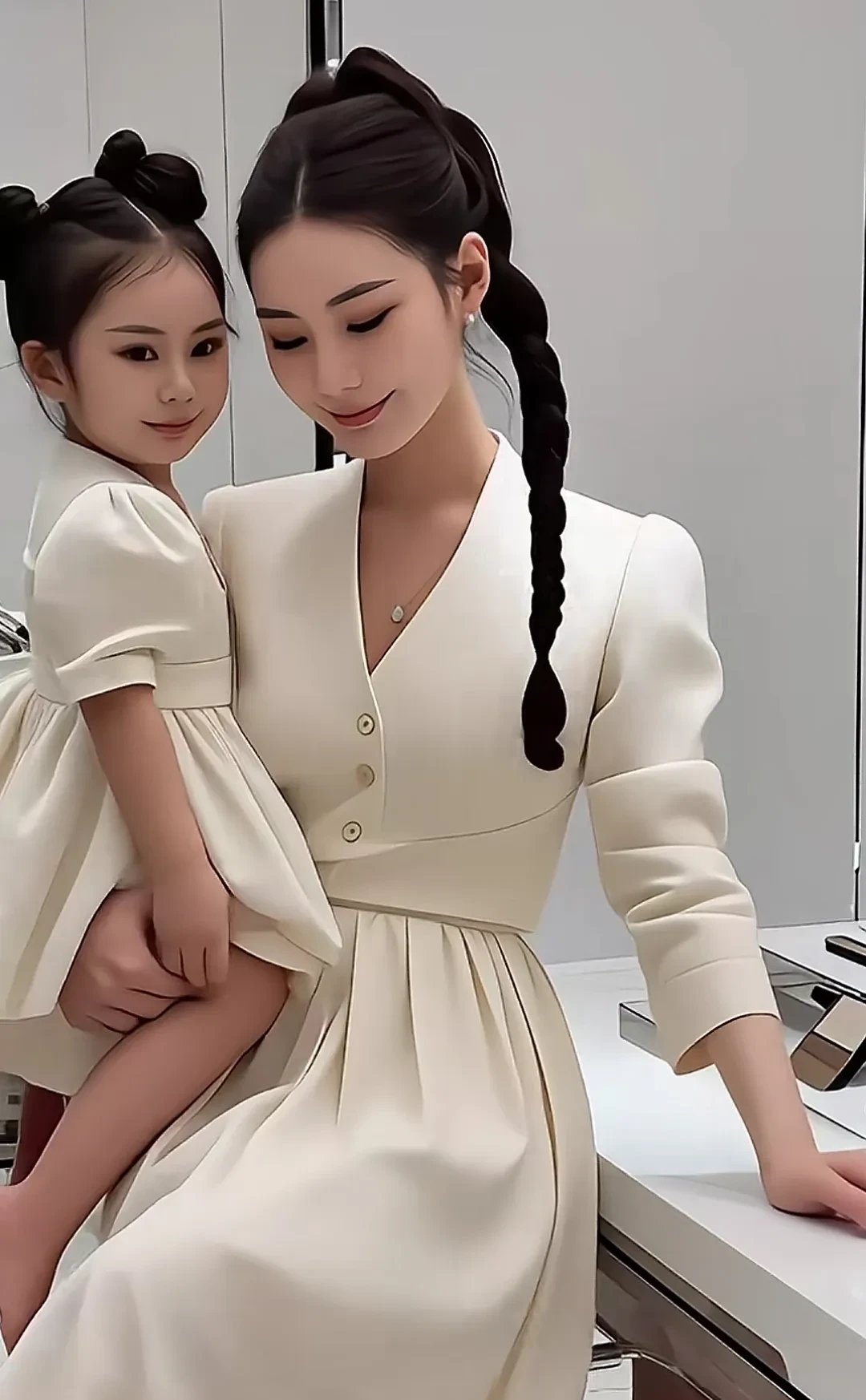 马筱梅特别有耐心地挑,汪小菲只挑选了小玥儿喜欢的,简直是个女儿控