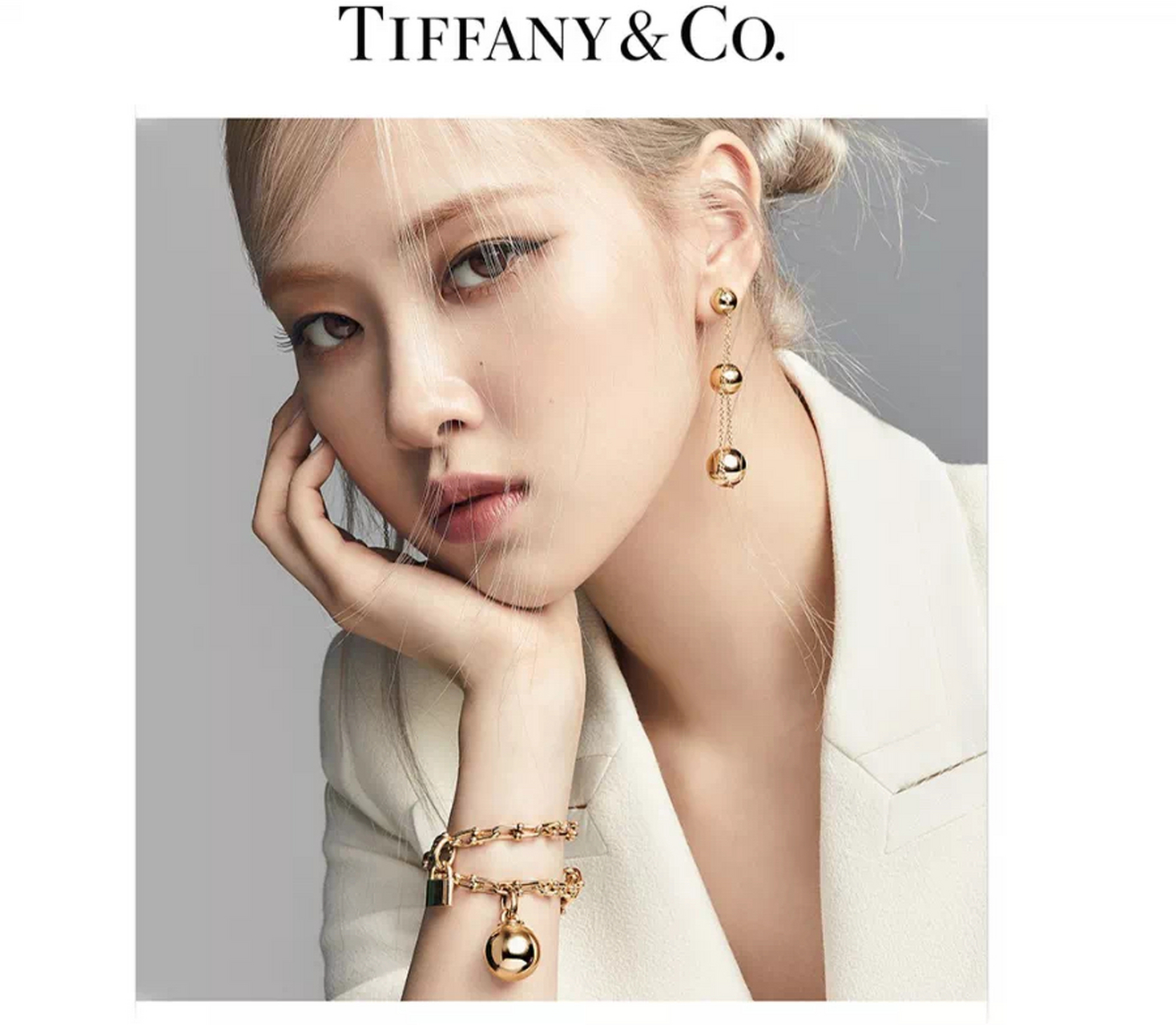 rosé 成为奢侈品珠宝品牌tiffany&co. 新任全球大使