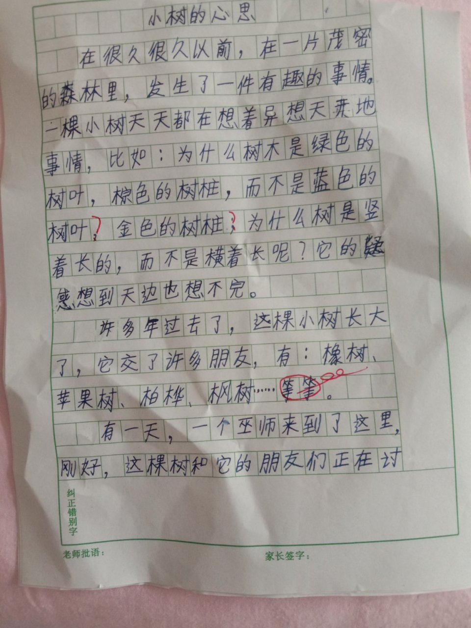 《小树的心思》精彩吗