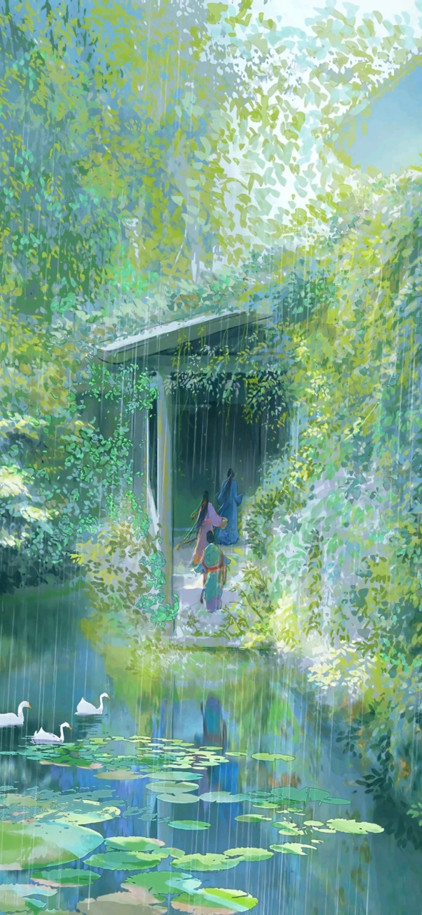 绿色系古风壁纸#壁纸