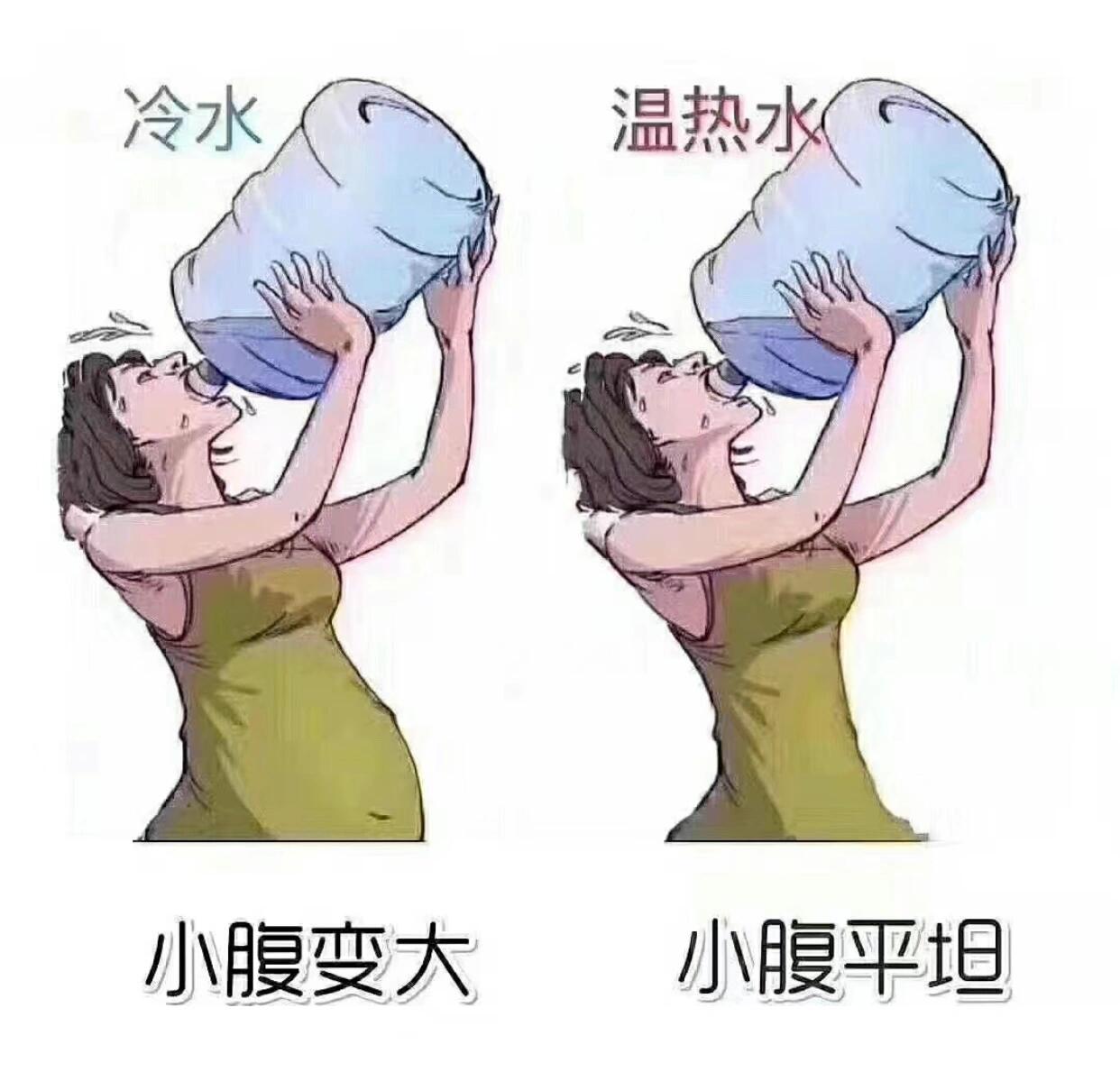 爱喝冷饮,小心越喝越肚子越大哦 经常喝冷饮等于把0度的水放进37度的