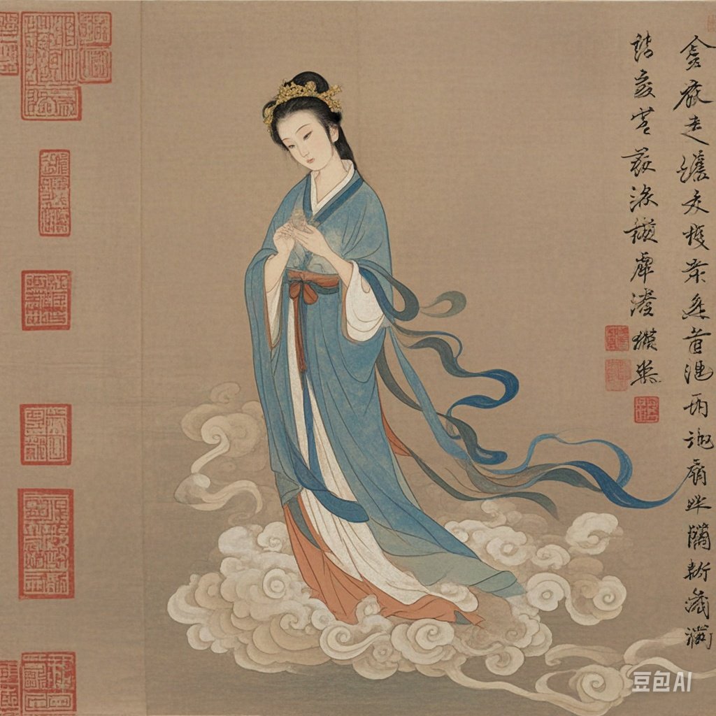 是东晋画家顾恺之根据曹植的《洛神赋》创作的一幅人物画,是中国古代