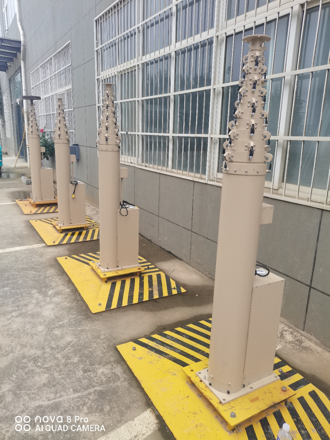 手动电动一体化智能升降伸缩桅杆,车载升降杆高度分为:8米车载升降杆