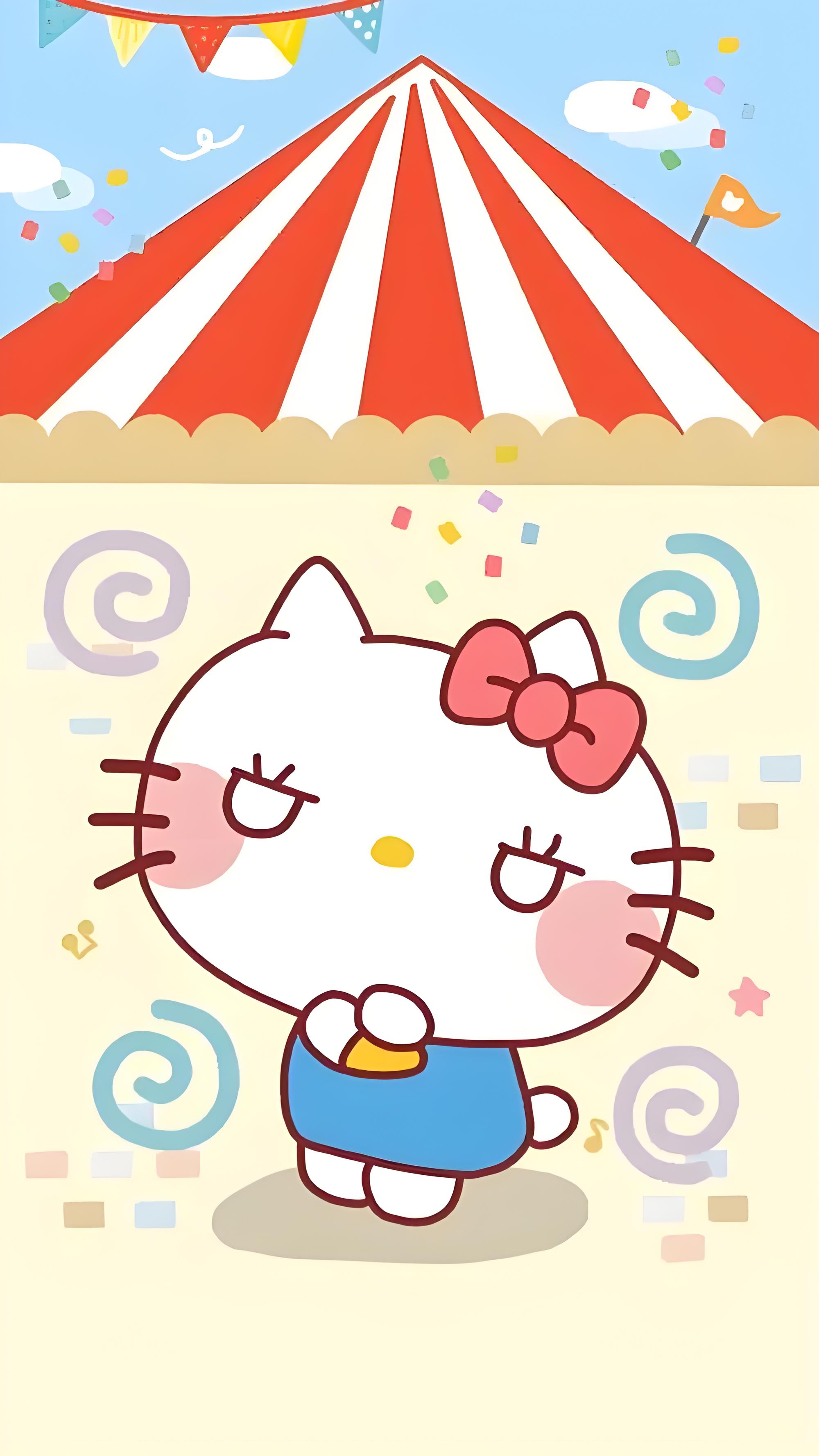 hellokitty   今日份的hello kitty壁纸新鲜出炉啦[比心]