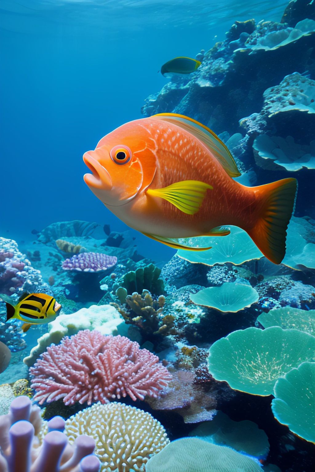 这些五颜六色的珊瑚鱼让人感到置身于海底世界,让我们的胃口也变得好