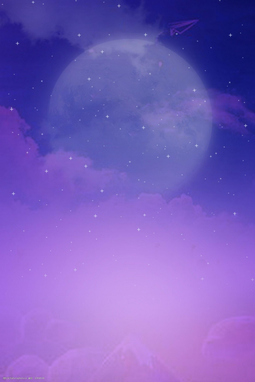 天空系列的紫色壁纸