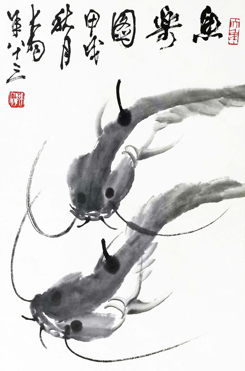 欣赏一组花鸟鱼虫国画,作品让人仿佛置身大自然之中一样,生机勃勃,花