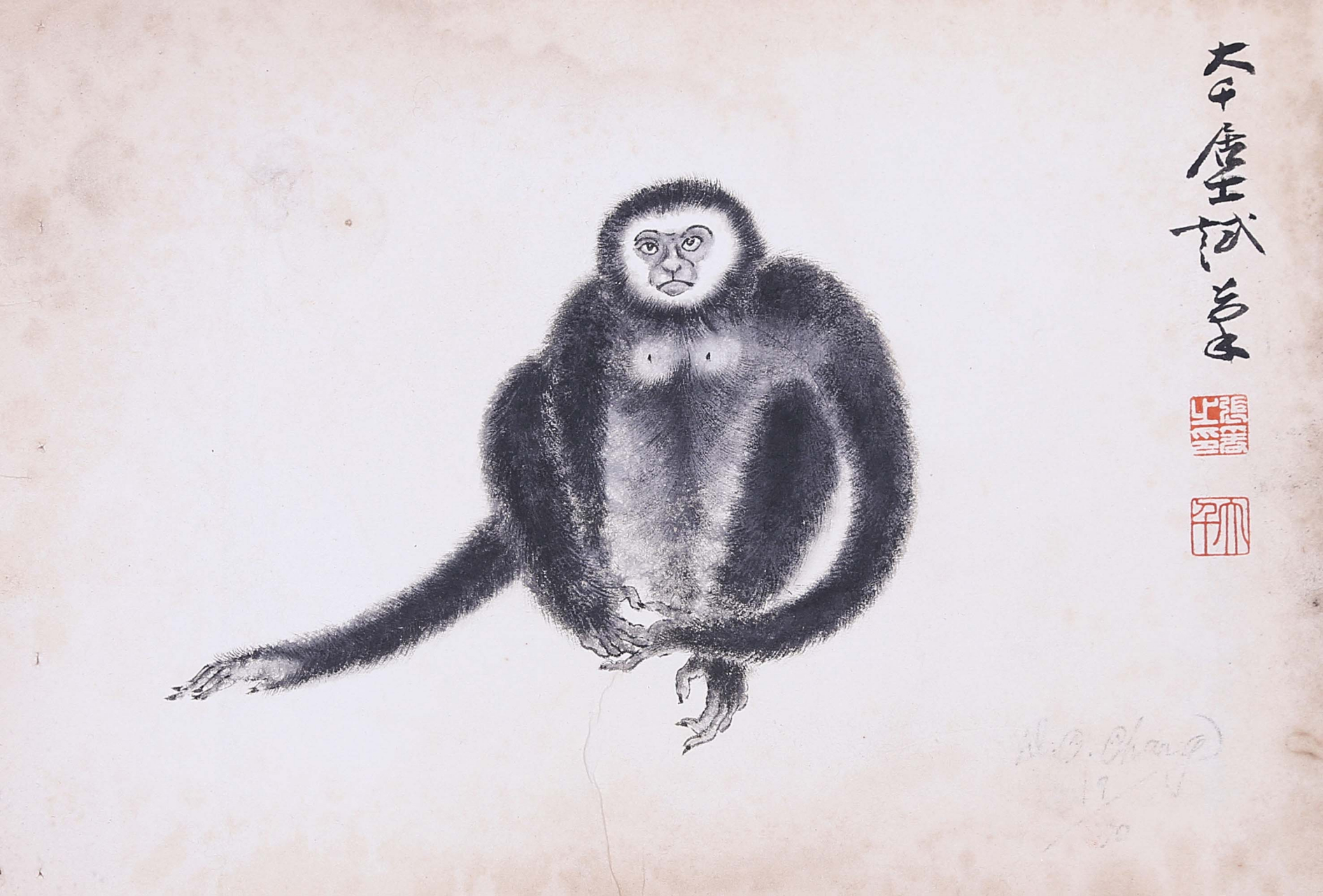 (作者有:张大千,马晋,潘天寿,吴作人,徐悲鸿,孙其峰,许麟庐,汤文选)