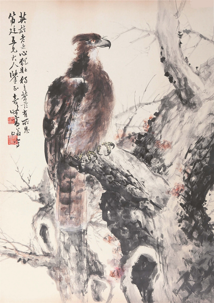 "岭南画派"创始人之一,高奇峰其作品以翎毛,走兽,花卉最为擅长,尤擅