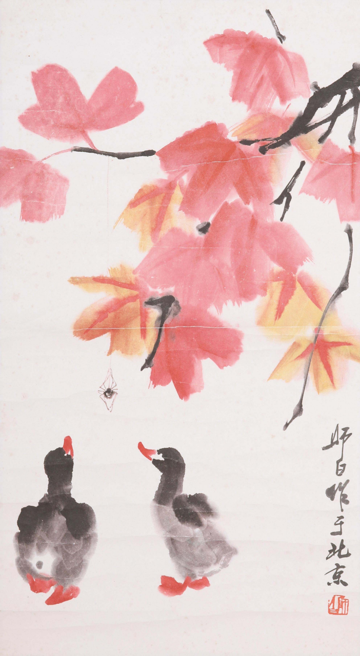 (作者:张大千,喻继高,黄胄,娄师白,詹仁左,启功)