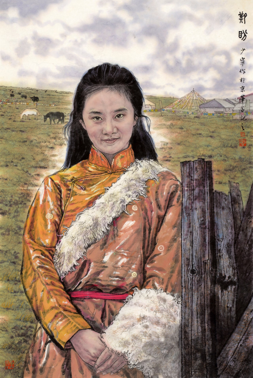 中国艺术研究院国画院专职画家刘少宁人物画作品欣赏.