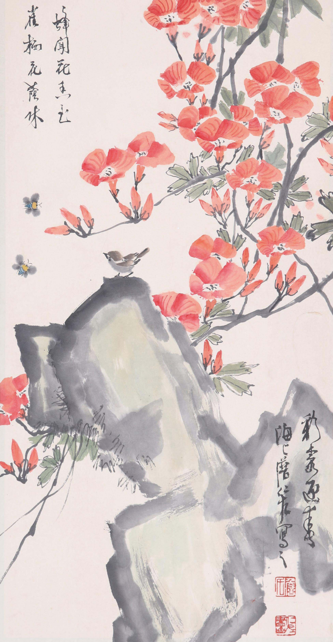 (作者:张大千,喻继高,黄胄,娄师白,詹仁左,启功)