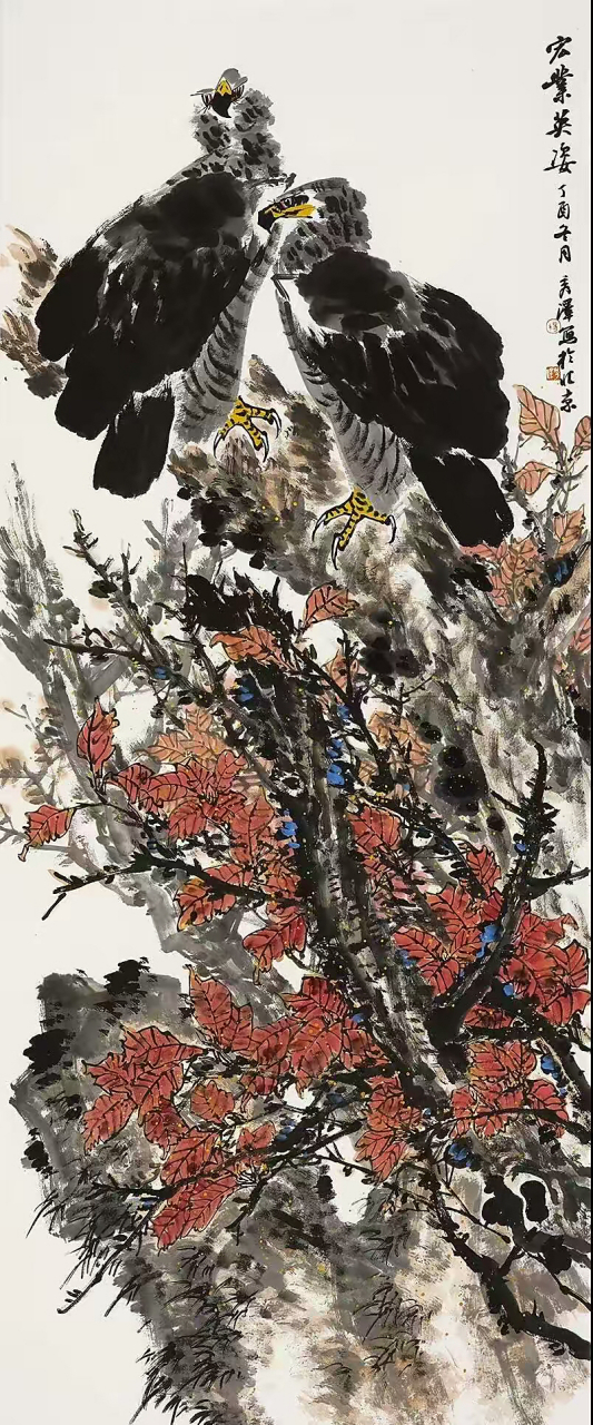 贵州籍青年画家杨秀泽花鸟画作品欣赏