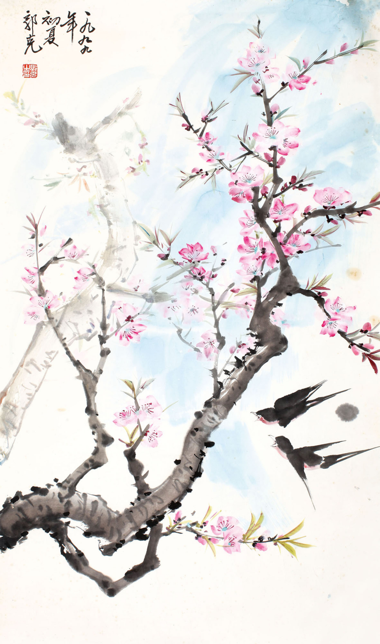 著名国画艺术家郭克先生花鸟画作品欣赏,画面生机盎然,美不胜收.