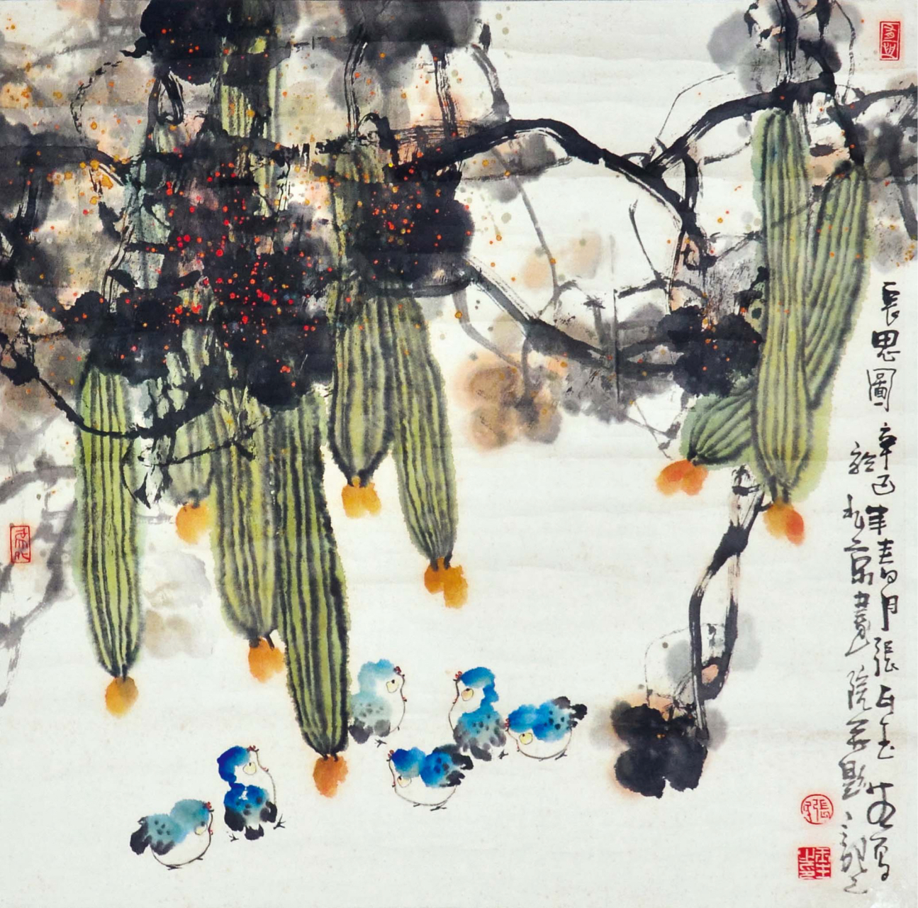 精品书画作品欣赏之《花鸟鱼虫兽篇》.