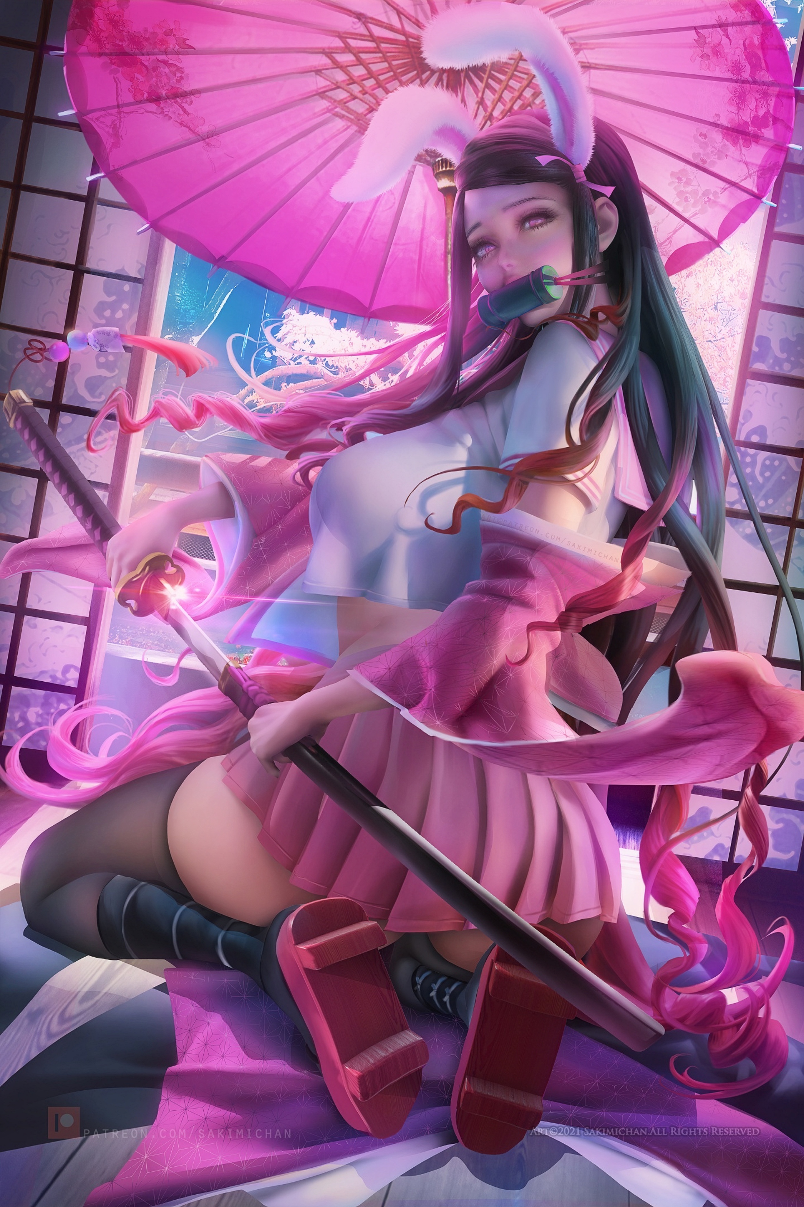 画师 sakimichan 动漫头像和壁纸   二次元美图   ai绘画有点东西