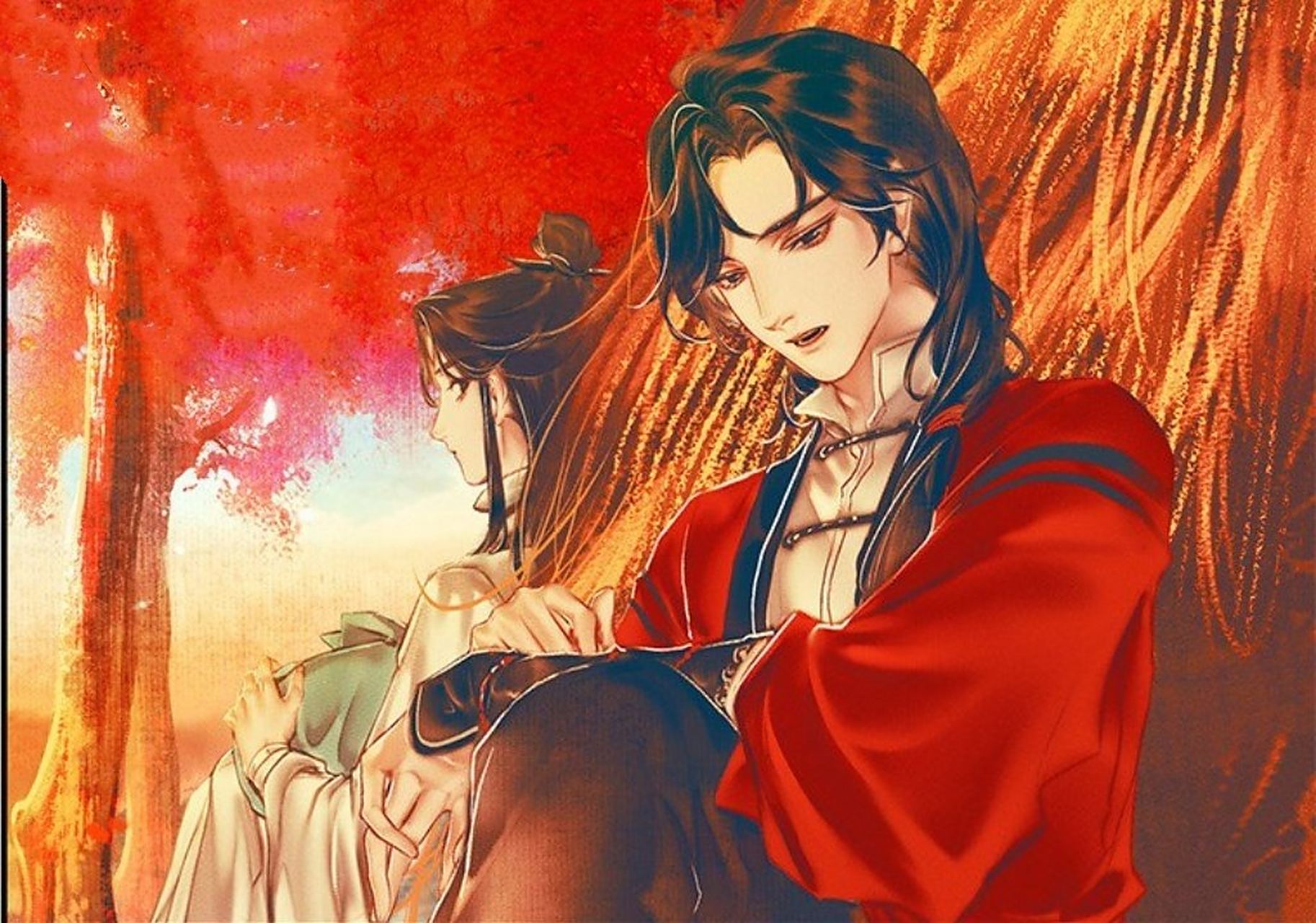 动漫壁纸# 天官赐福百无禁忌,上元佳节,神武大街,惊鸿一瞥,百世沦 ..