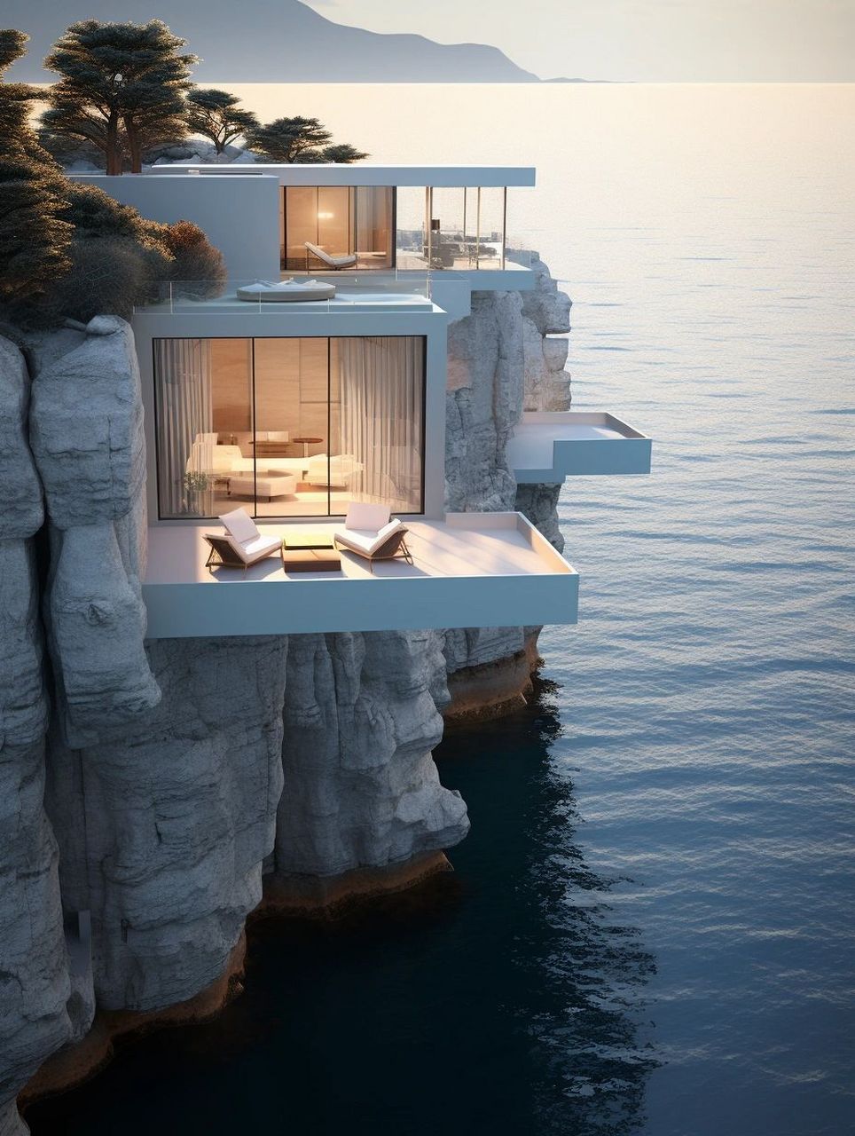意大利悬崖酒店 意大利南部海岸线,阿尔玛菲海岸岛屿,悬崖大海上漂浮