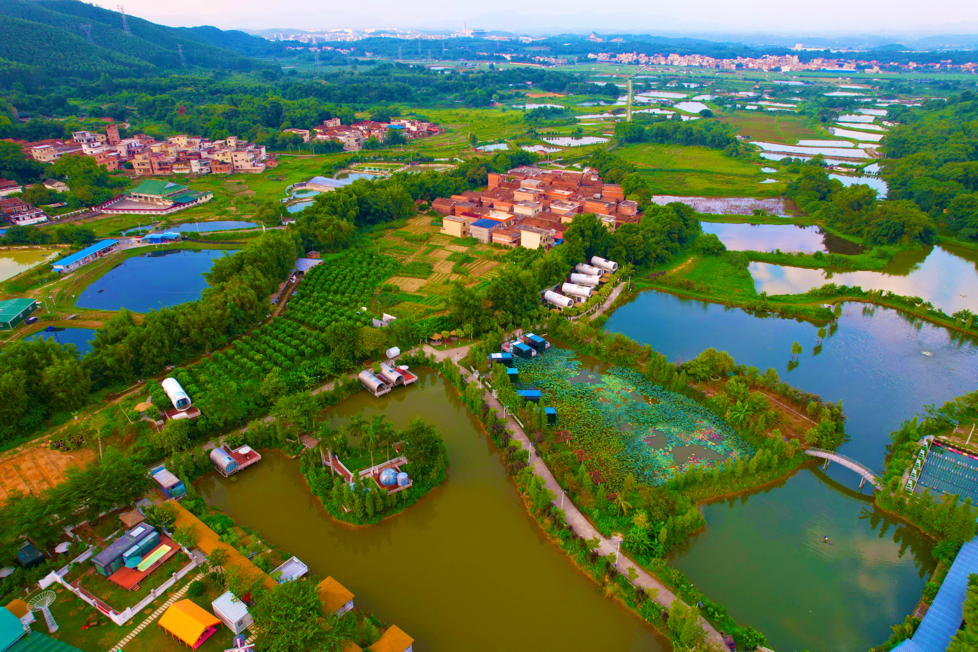 四会桔子景区地理位置属珠江三角洲肇庆经济圈,东与佛山市三水区交界