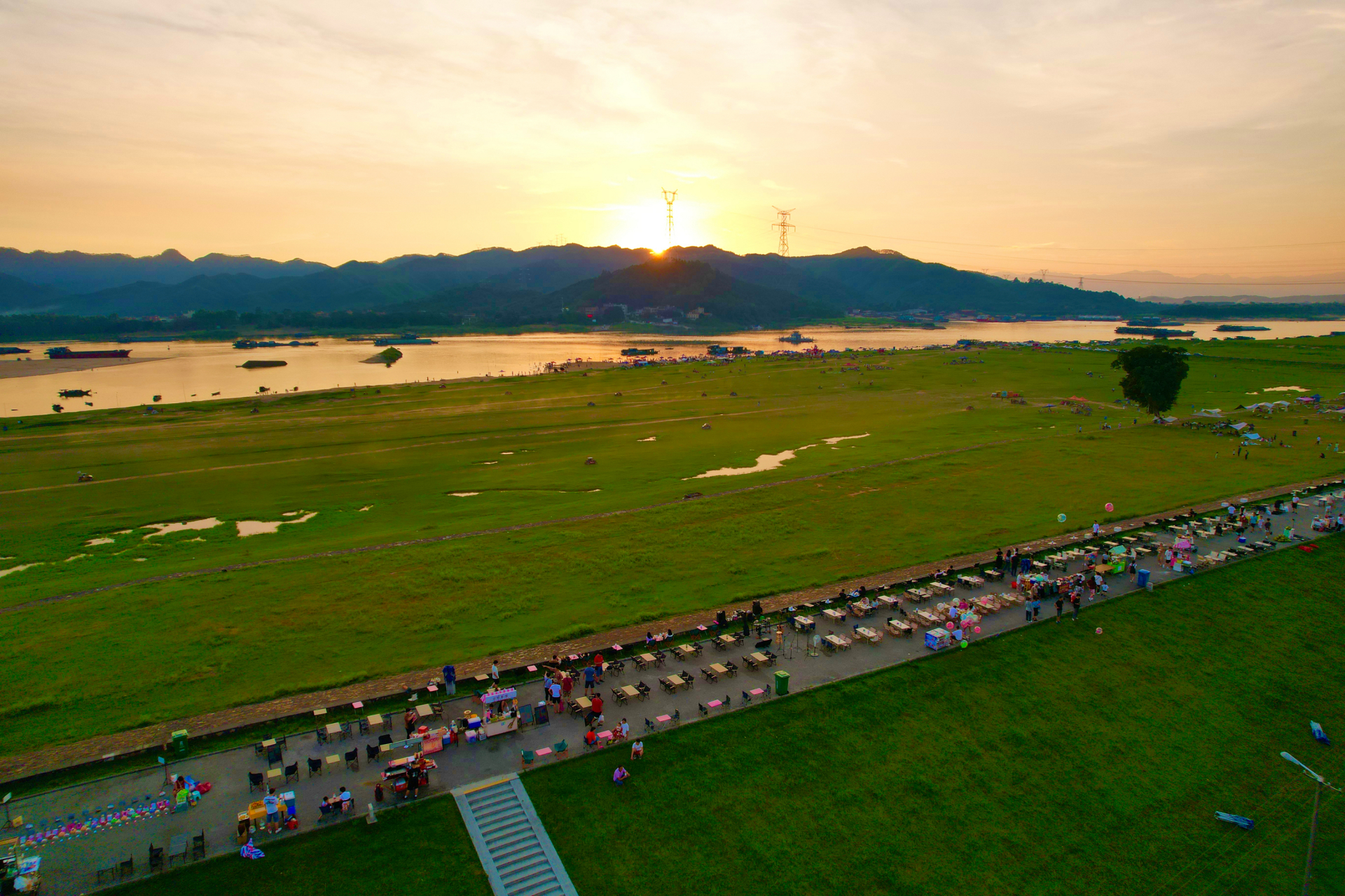 清远石角墟渡口也好玩 广州周边游的好去处,可以放飞无人机,看图太美