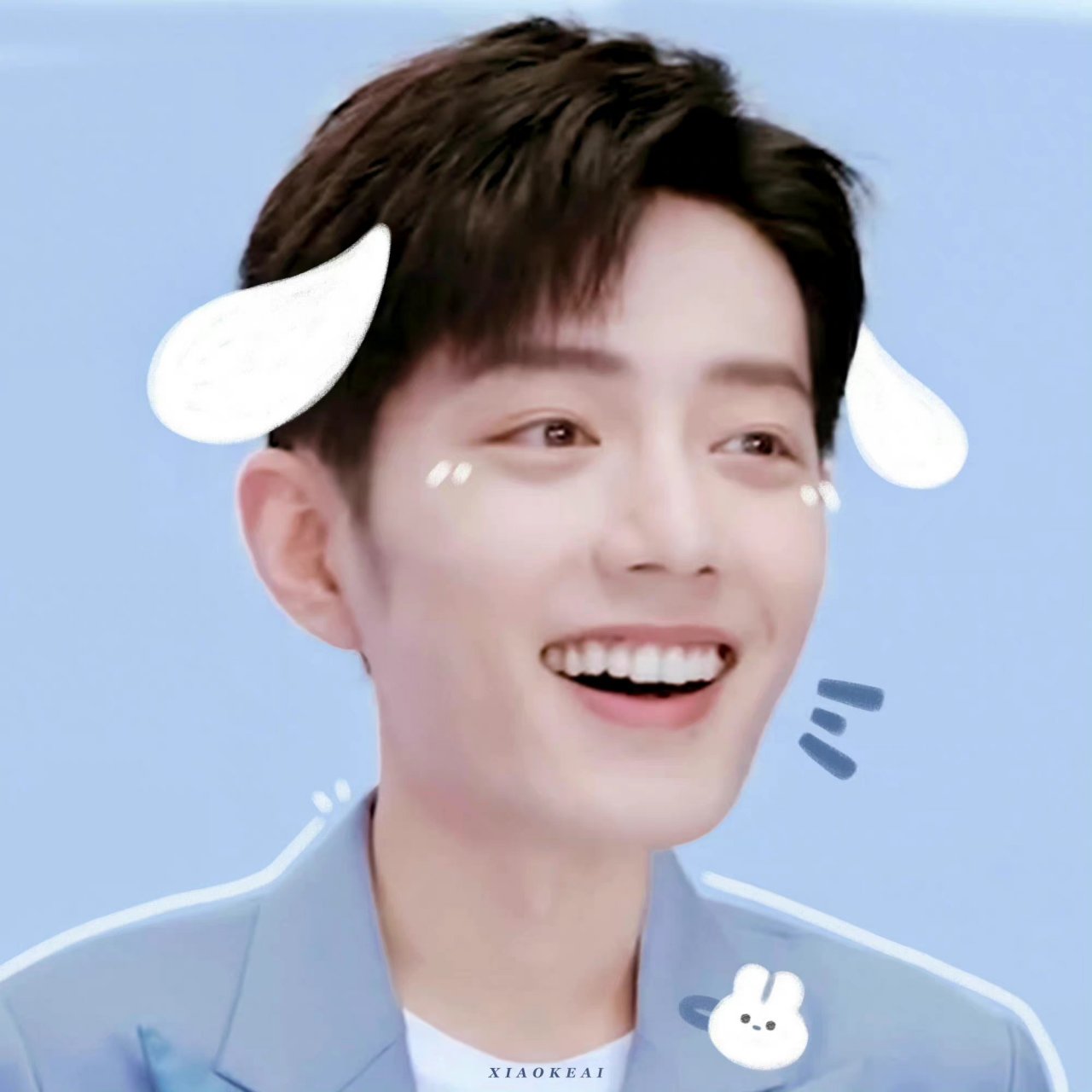 肖战大头贴,可可爱爱,乐乐呵呵[大笑]#肖战