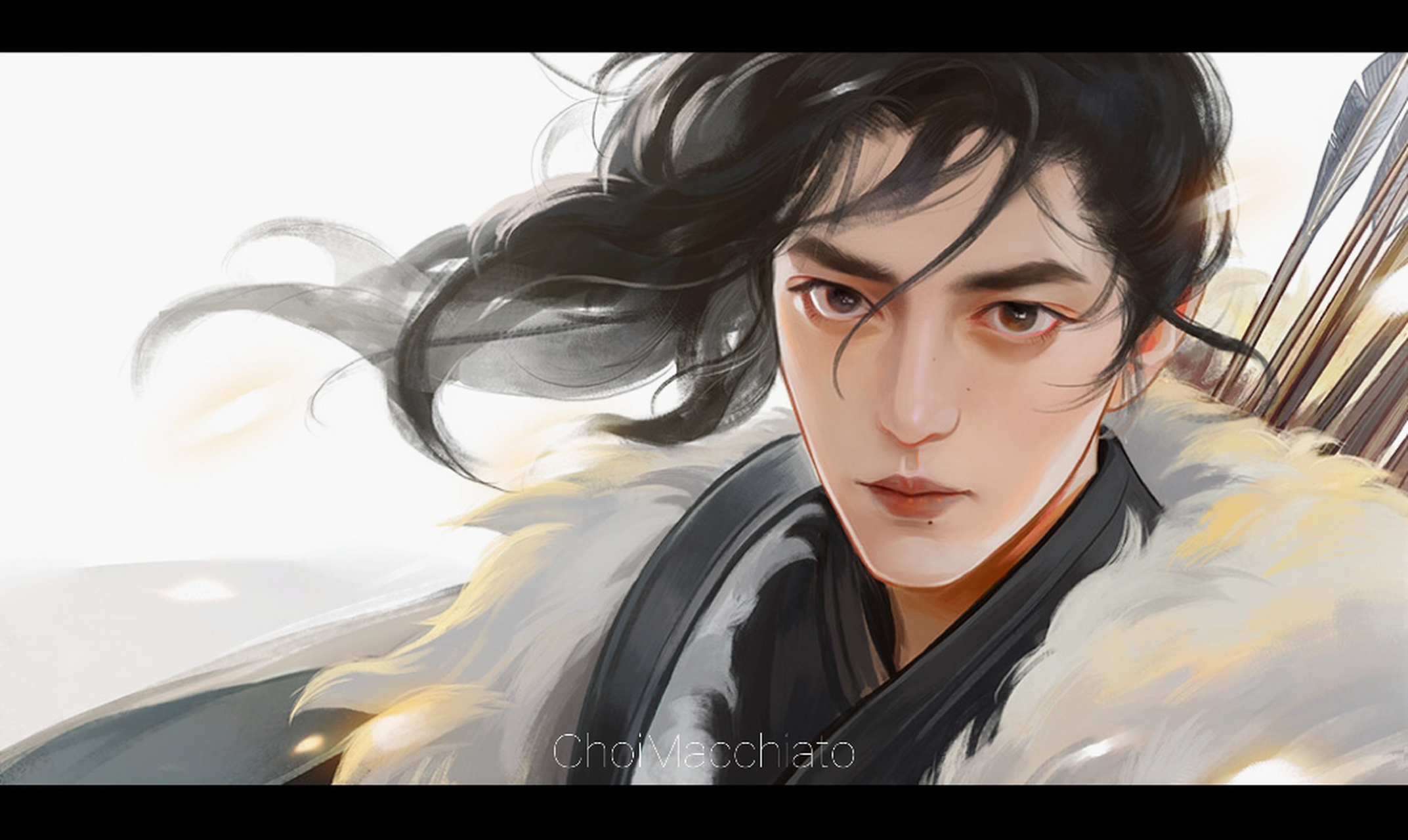 肖战粉丝小飞侠笔下的肖战版郭靖,好震撼,好侠气,好期待!#肖战