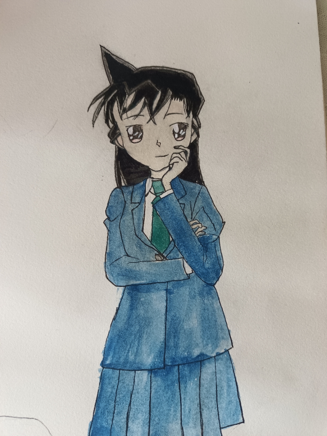 小兰真的是美爆了.(自己手绘)