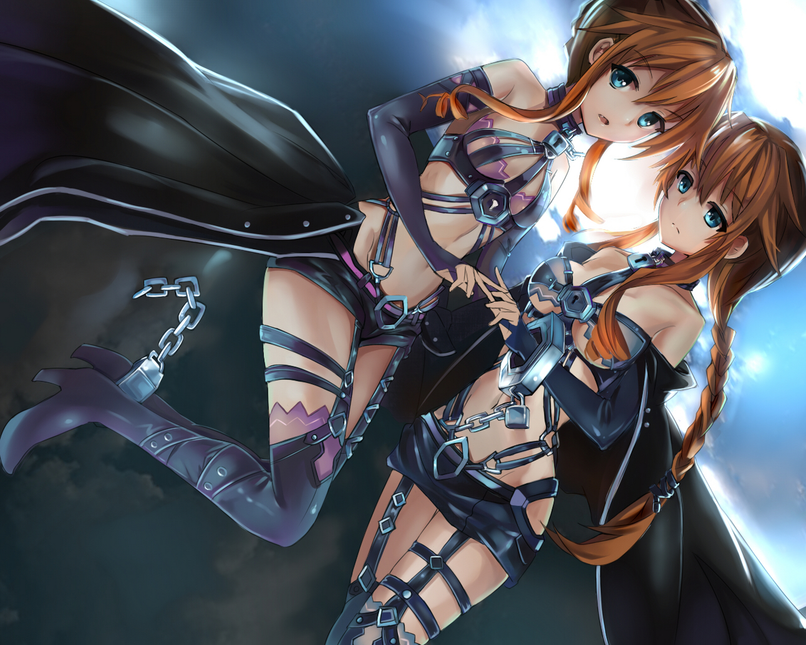 八舞姐妹 画师:旋風裂斬