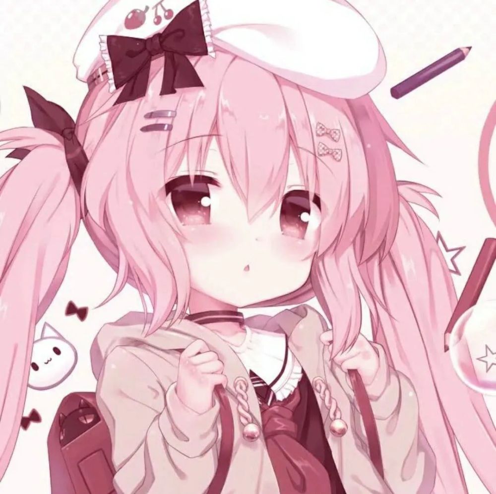 女生头像(可爱粉色系)