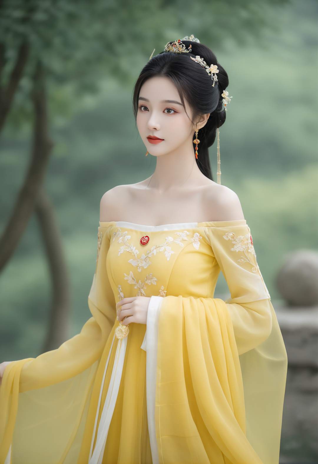 古典韵味,亚洲女性的优雅之美 一眼望去,这位亚洲女性仿佛穿越了时空