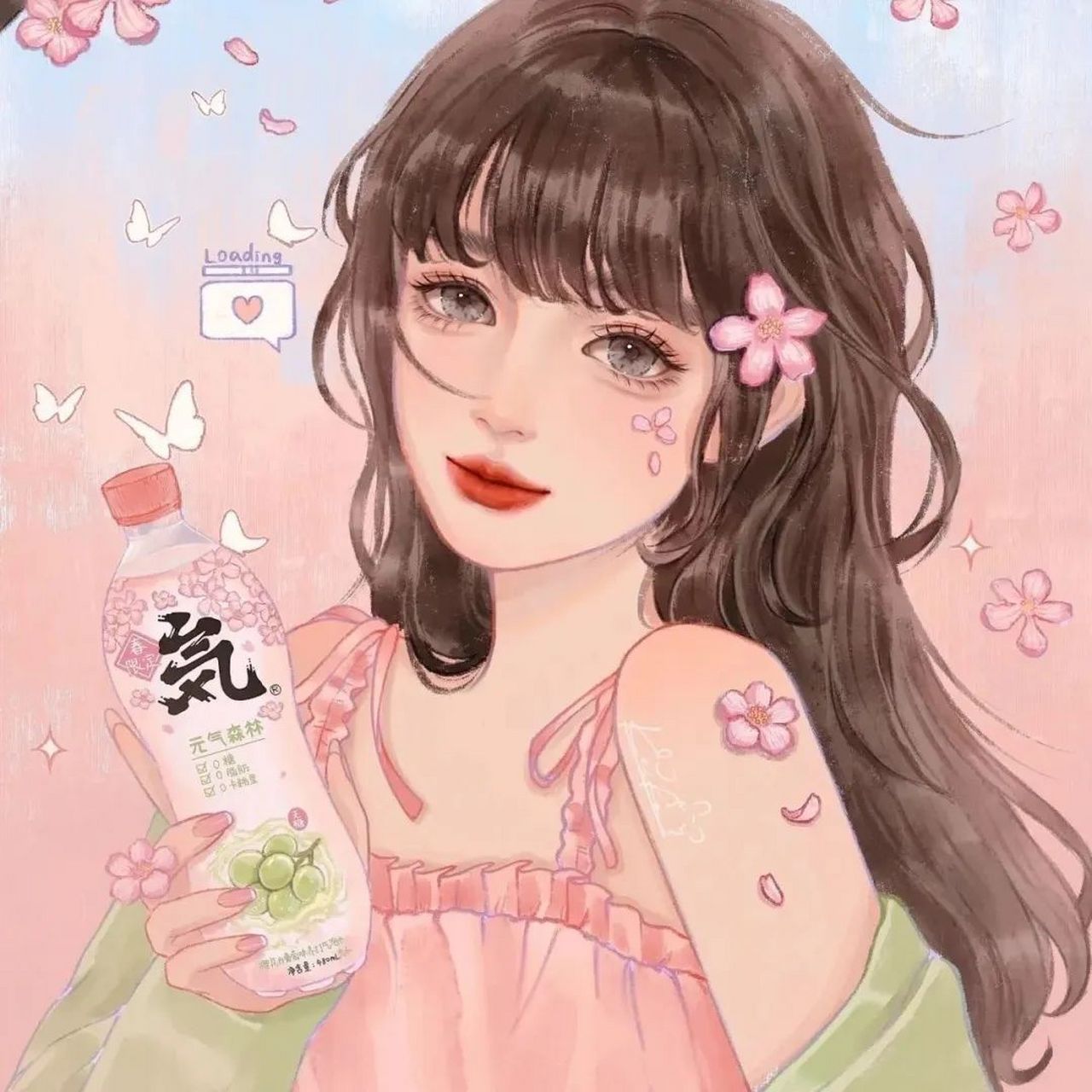 手中拿饮料的头像来了!96960505