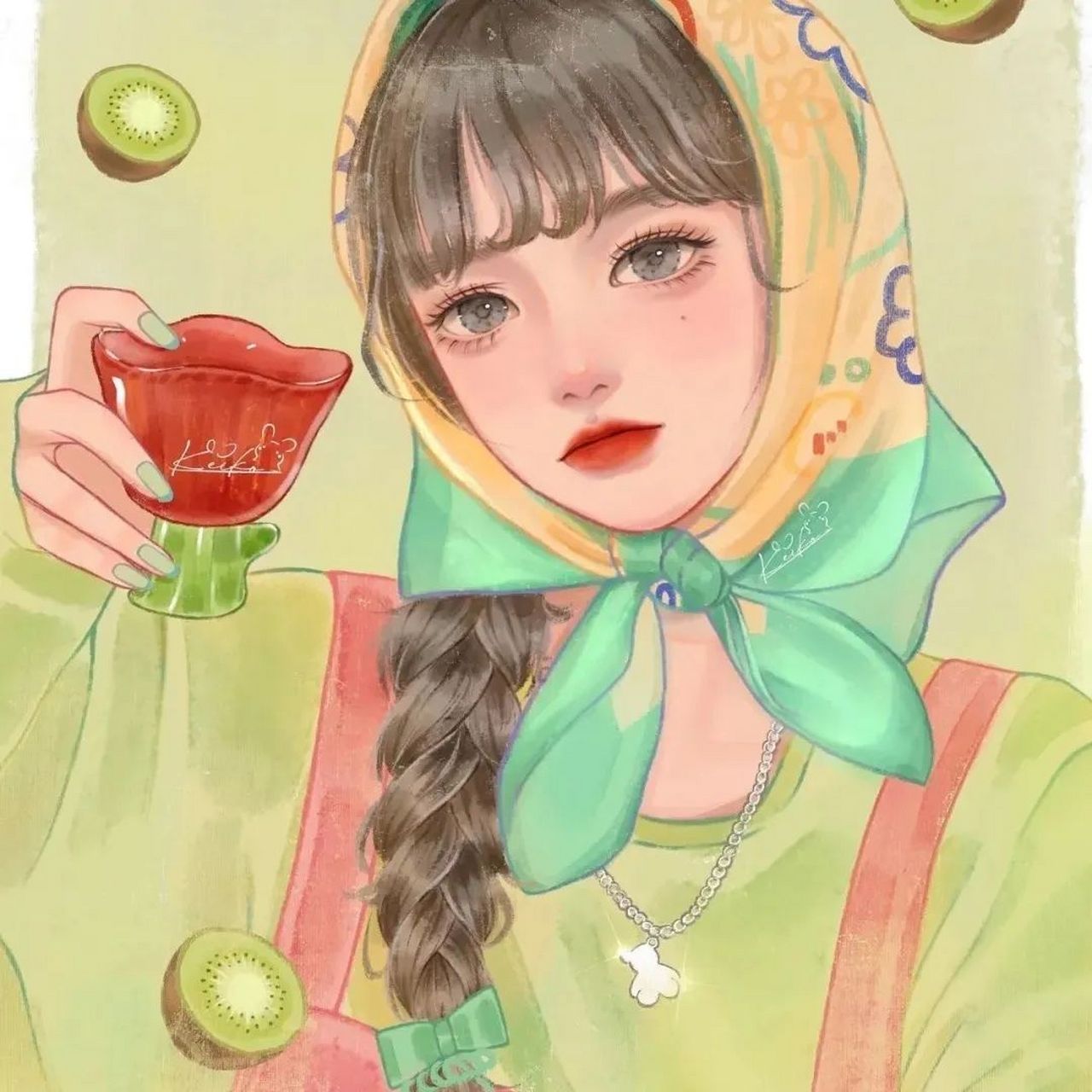 手中拿饮料的头像来了!96960505