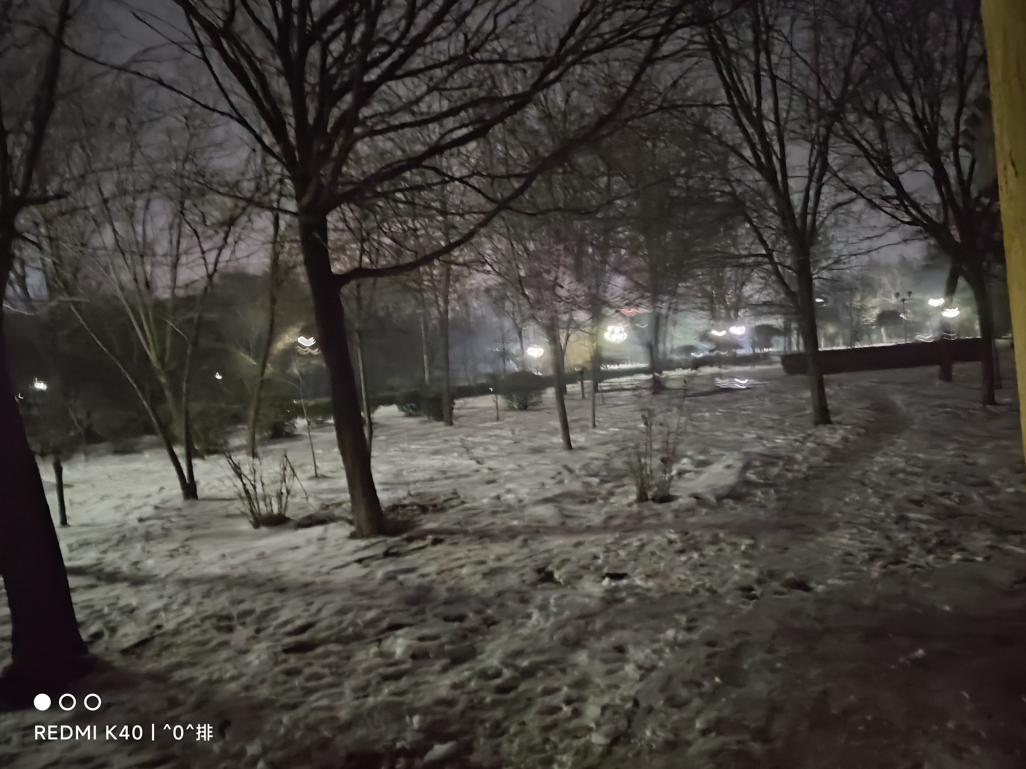 雪后的夜晚图片图片