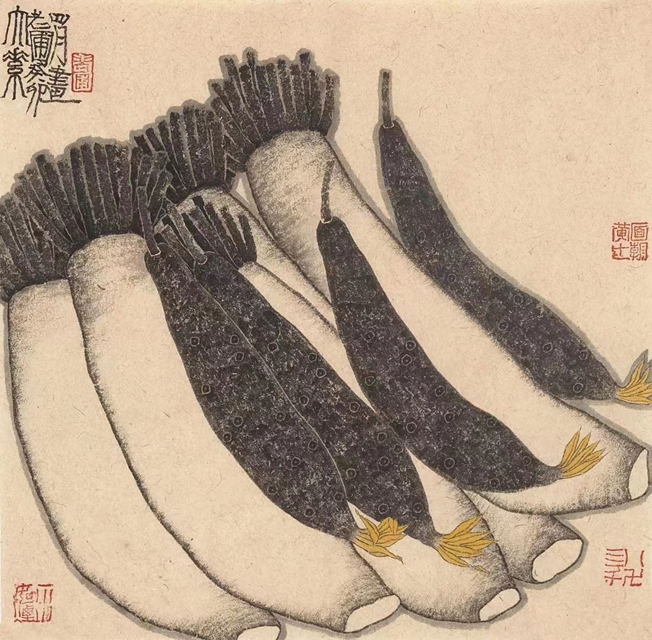 老圃瓜果#艺术# #国画